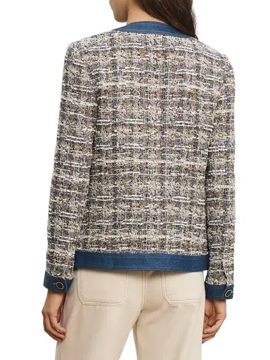Veronica Beard Women's Ainslie Tweed Cotton-Blend Jacket - Navy Multi | Thumbnail 4 Veronica Beard Women's Ainslie Tweed Cotton-Blend Jacket - Navy Multi | Thumbnail 4