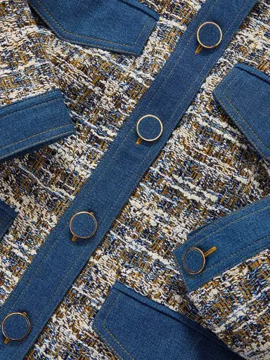 Veronica Beard Women's Ainslie Tweed Cotton-Blend Jacket - Navy Multi | Thumbnail 6 Veronica Beard Women's Ainslie Tweed Cotton-Blend Jacket - Navy Multi | Thumbnail 6