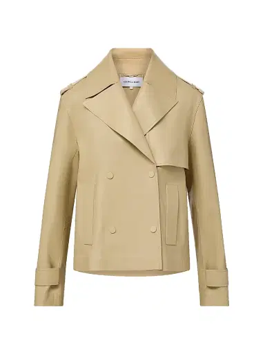 Veronica Beard Women's Heathcliff Double-Breasted Jacket - Stone Khaki | Thumbnail 1 Veronica Beard Women's Heathcliff Double-Breasted Jacket - Stone Khaki | Thumbnail 1
