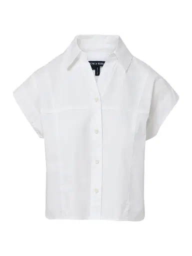 Veronica Beard Women's Nestor Cap-Sleeve Shirt - White | Thumbnail 1 Veronica Beard Women's Nestor Cap-Sleeve Shirt - White | Thumbnail 1
