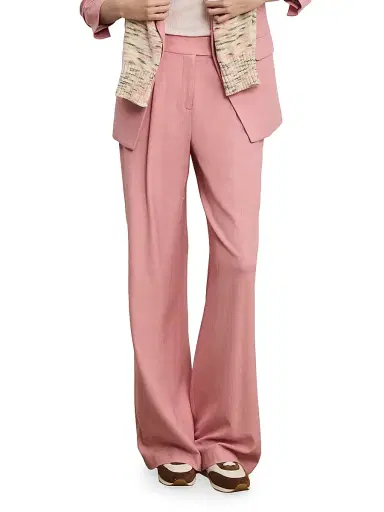Veronica Beard Women's Marbeau High-Rise Wide-Leg Pants - Petal | Thumbnail 5 Veronica Beard Women's Marbeau High-Rise Wide-Leg Pants - Petal | Thumbnail 5