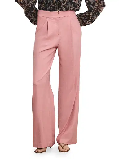 Veronica Beard Women's Marbeau High-Rise Wide-Leg Pants - Petal | Thumbnail 6 Veronica Beard Women's Marbeau High-Rise Wide-Leg Pants - Petal | Thumbnail 6