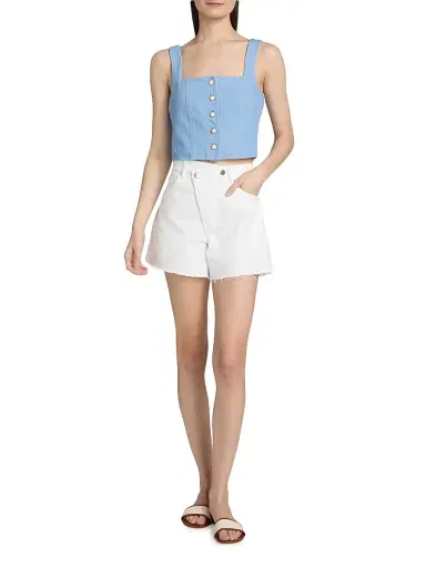 Veronica Beard Women's Spensley Denim Vest - Bayside | Thumbnail 2 Veronica Beard Women's Spensley Denim Vest - Bayside | Thumbnail 2