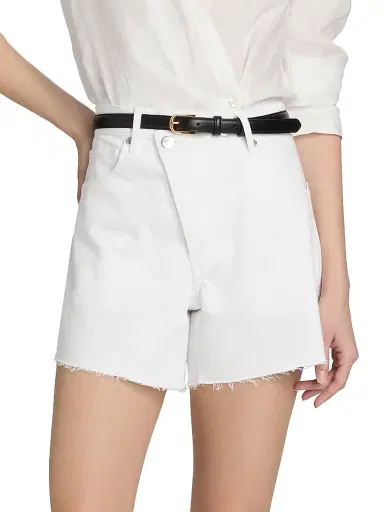 Veronica Beard Women's Ellis Mid-Rise Shorts - White - Size 32 | Thumbnail 3 Veronica Beard Women's Ellis Mid-Rise Shorts - White - Size 32 | Thumbnail 3