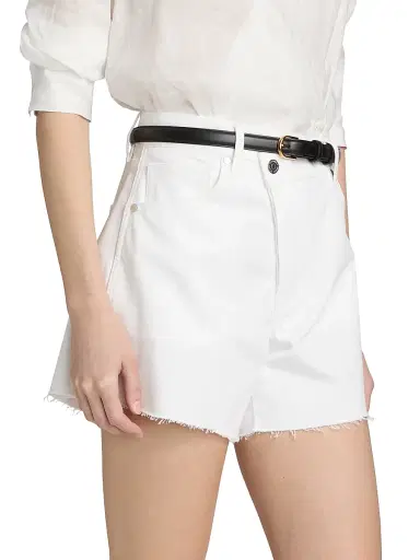 Veronica Beard Women's Ellis Mid-Rise Shorts - White - Size 32 | Thumbnail 4 Veronica Beard Women's Ellis Mid-Rise Shorts - White - Size 32 | Thumbnail 4