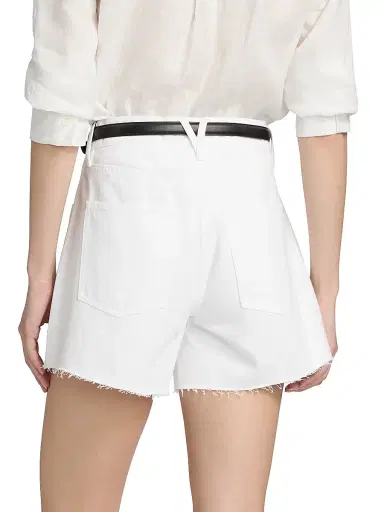 Veronica Beard Women's Ellis Mid-Rise Shorts - White - Size 32 | Thumbnail 5 Veronica Beard Women's Ellis Mid-Rise Shorts - White - Size 32 | Thumbnail 5