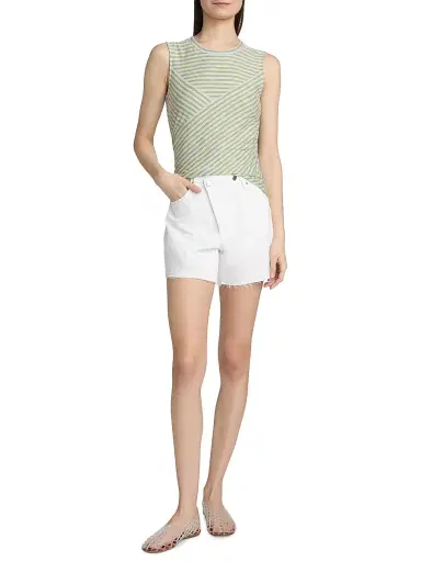 Veronica Beard Women's Johana Striped Tank Top - Banded Stripe | Thumbnail 2 Veronica Beard Women's Johana Striped Tank Top - Banded Stripe | Thumbnail 2
