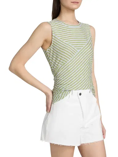 Veronica Beard Women's Johana Striped Tank Top - Banded Stripe | Thumbnail 4 Veronica Beard Women's Johana Striped Tank Top - Banded Stripe | Thumbnail 4