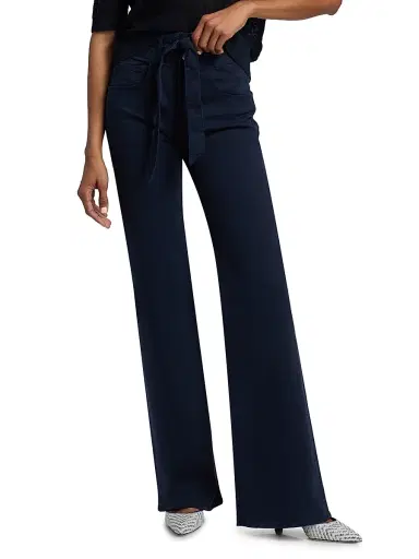 Veronica Beard Women's Rosanna Corset Wide-Leg Pants - Navy | Thumbnail 3 Veronica Beard Women's Rosanna Corset Wide-Leg Pants - Navy | Thumbnail 3