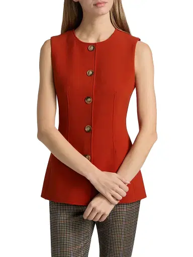 Veronica Beard Women's Jessup Tailored Vest | Thumbnail 3 Veronica Beard Women's Jessup Tailored Vest | Thumbnail 3