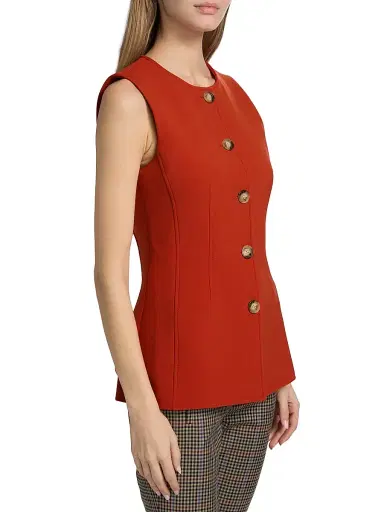 Veronica Beard Women's Jessup Tailored Vest | Thumbnail 4 Veronica Beard Women's Jessup Tailored Vest | Thumbnail 4