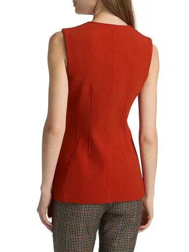 Veronica Beard Women's Jessup Tailored Vest | Thumbnail 5 Veronica Beard Women's Jessup Tailored Vest | Thumbnail 5