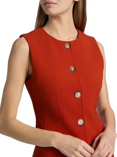 Veronica Beard Women's Jessup Tailored Vest | Thumbnail 6 Veronica Beard Women's Jessup Tailored Vest | Thumbnail 6