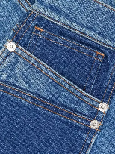 Veronica Beard Women's Elijah Colorblocked Denim Shorts | Thumbnail 7 Veronica Beard Women's Elijah Colorblocked Denim Shorts | Thumbnail 7