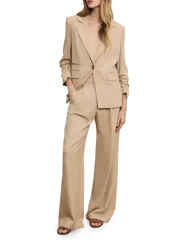 Veronica Beard Women's Battista Dickey Jacket - Stone Khaki - Size 10 | Thumbnail 2 Veronica Beard Women's Battista Dickey Jacket - Stone Khaki - Size 10 | Thumbnail 2