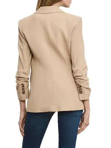 Veronica Beard Women's Battista Dickey Jacket - Stone Khaki - Size 10 | Thumbnail 6 Veronica Beard Women's Battista Dickey Jacket - Stone Khaki - Size 10 | Thumbnail 6