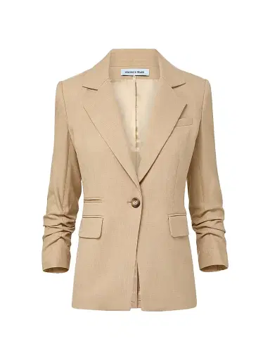 Veronica Beard Women's Battista Dickey Jacket - Stone Khaki - Size 10 | Thumbnail 1 Veronica Beard Women's Battista Dickey Jacket - Stone Khaki - Size 10 | Thumbnail 1