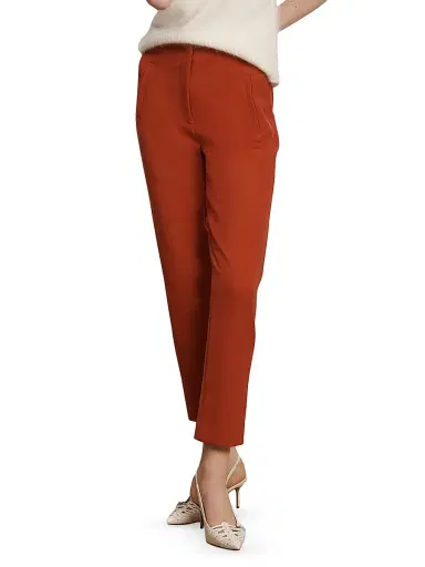 Veronica Beard Women's Stila Straight-Leg High-Waisted Pants | Thumbnail 3 Veronica Beard Women's Stila Straight-Leg High-Waisted Pants | Thumbnail 3