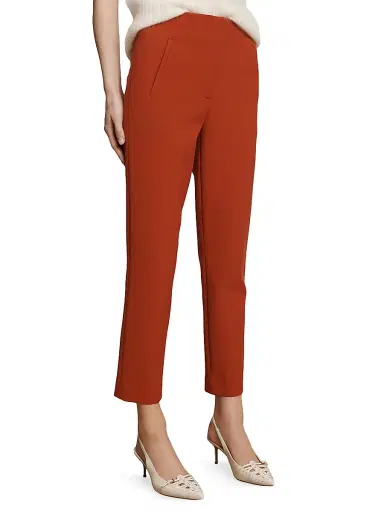 Veronica Beard Women's Stila Straight-Leg High-Waisted Pants | Thumbnail 4 Veronica Beard Women's Stila Straight-Leg High-Waisted Pants | Thumbnail 4