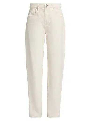 Veronica Beard Women's Harley Arc Leg High-Rise Jeans - Ecru - Size 32 | Thumbnail 1 Veronica Beard Women's Harley Arc Leg High-Rise Jeans - Ecru - Size 32 | Thumbnail 1
