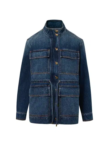Veronica Beard Women's Truman Denim Anorak Jacket | Thumbnail 1 Veronica Beard Women's Truman Denim Anorak Jacket | Thumbnail 1