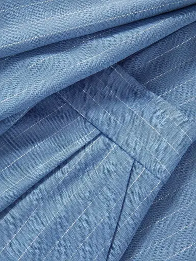 Veronica Beard Women's Heyser Pinstripe Wide-Leg Trousers - Blue Jay Dove - Size 12 | Thumbnail 6 Veronica Beard Women's Heyser Pinstripe Wide-Leg Trousers - Blue Jay Dove - Size 12 | Thumbnail 6