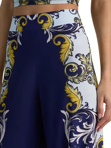 Alice + Olivia Women's Athena Printed Wide-Leg Pants | Thumbnail 6 Alice + Olivia Women's Athena Printed Wide-Leg Pants | Thumbnail 6