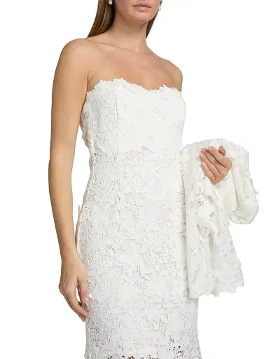 Generation Love Women's Makaia 3D Butterfly Lace Midi-Dress - White | Thumbnail 6 Generation Love Women's Makaia 3D Butterfly Lace Midi-Dress - White | Thumbnail 6