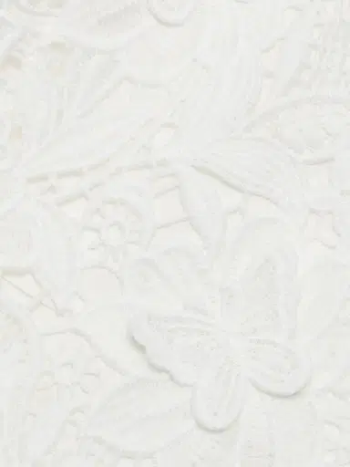 Generation Love Women's Makaia 3D Butterfly Lace Midi-Dress - White | Thumbnail 7 Generation Love Women's Makaia 3D Butterfly Lace Midi-Dress - White | Thumbnail 7