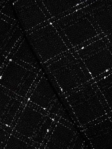 Generation Love Women's Tula Windowpane Tweed Crop Pants - Black White | Thumbnail 7 Generation Love Women's Tula Windowpane Tweed Crop Pants - Black White | Thumbnail 7