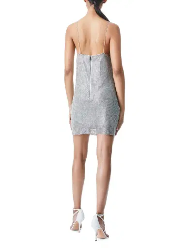 Alice + Olivia Women's Harmony Rhinestoned Slip Minidress | Thumbnail 5 Alice + Olivia Women's Harmony Rhinestoned Slip Minidress | Thumbnail 5