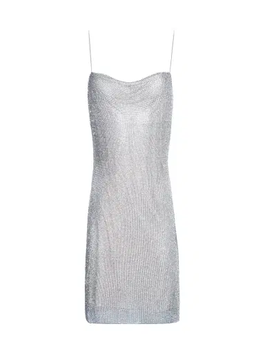 Alice + Olivia Women's Harmony Rhinestoned Slip Minidress | Thumbnail 1 Alice + Olivia Women's Harmony Rhinestoned Slip Minidress | Thumbnail 1