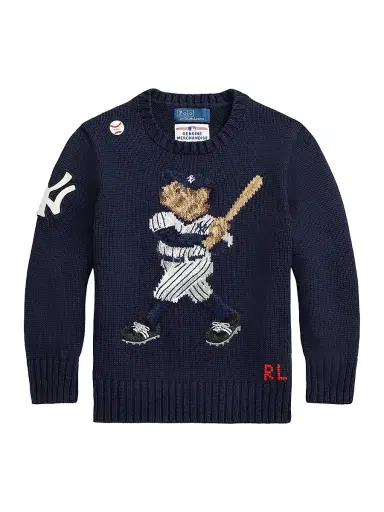 Polo Ralph Lauren Little Boy's & Boy's New York Yankees Baseball Sweater - Navy | Thumbnail 1 Polo Ralph Lauren Little Boy's & Boy's New York Yankees Baseball Sweater - Navy | Thumbnail 1