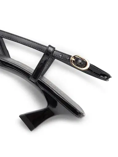 Stuart Weitzman Women's Vinnie 50MM Mesh Kitten-Heel Slingback Pumps - Black | Thumbnail 5 Stuart Weitzman Women's Vinnie 50MM Mesh Kitten-Heel Slingback Pumps - Black | Thumbnail 5