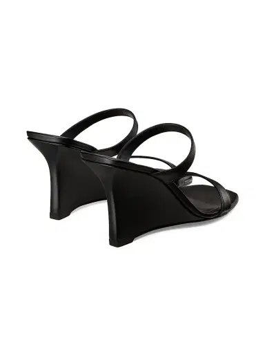 Stuart Weitzman Women's Vinnie 85MM Wedge Slip-On Sandals - Black - Size 9.5 | Thumbnail 3 Stuart Weitzman Women's Vinnie 85MM Wedge Slip-On Sandals - Black - Size 9.5 | Thumbnail 3