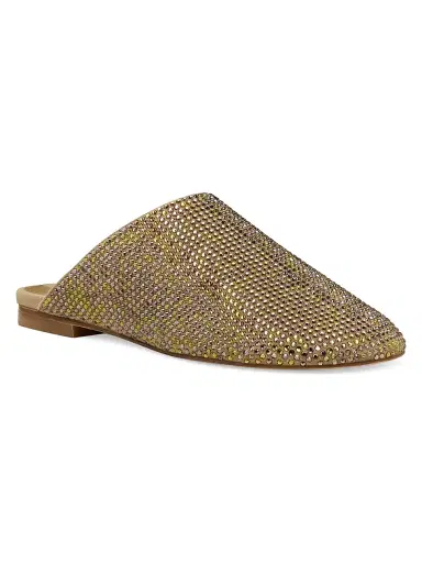 Stuart Weitzman Women's Talia Shine Mules - Golden Olive | Thumbnail 2 Stuart Weitzman Women's Talia Shine Mules - Golden Olive | Thumbnail 2