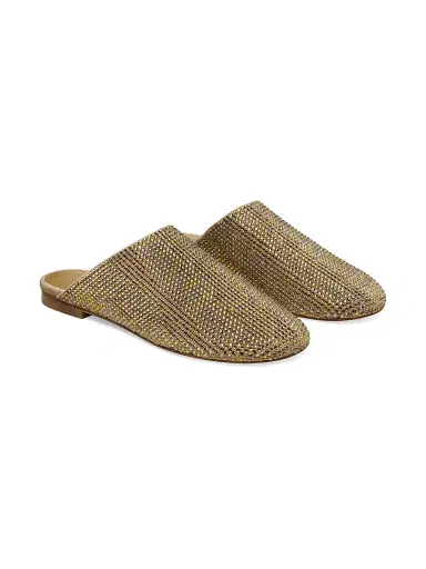Stuart Weitzman Women's Talia Shine Mules - Golden Olive | Thumbnail 3 Stuart Weitzman Women's Talia Shine Mules - Golden Olive | Thumbnail 3