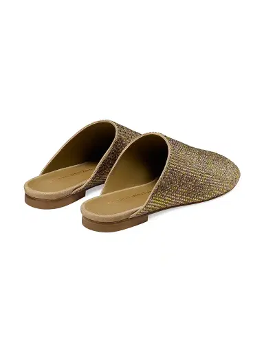 Stuart Weitzman Women's Talia Shine Mules - Golden Olive | Thumbnail 4 Stuart Weitzman Women's Talia Shine Mules - Golden Olive | Thumbnail 4