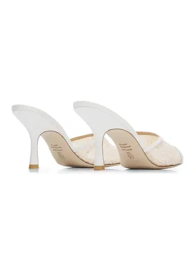 Stuart Weitzman Women's Bareitall 85MM Slide Sandals - Blanco - Size 9.5 | Thumbnail 3 Stuart Weitzman Women's Bareitall 85MM Slide Sandals - Blanco - Size 9.5 | Thumbnail 3