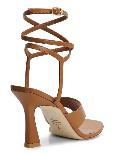 Stuart Weitzman Women's Vinnie 85MM Ankle Wrap Thong Sandals - Boho Tan | Thumbnail 3 Stuart Weitzman Women's Vinnie 85MM Ankle Wrap Thong Sandals - Boho Tan | Thumbnail 3