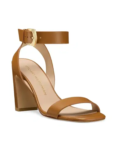 Stuart Weitzman Women's Sai 85MM Leather Block-Heel Sandals - Boho Tan - Size 9 | Thumbnail 2 Stuart Weitzman Women's Sai 85MM Leather Block-Heel Sandals - Boho Tan - Size 9 | Thumbnail 2