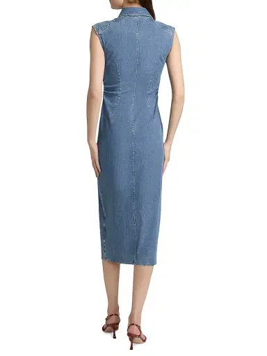 rag & bone Women's Airflex Leah Denim Midi-Dress - Fennie | Thumbnail 5 rag & bone Women's Airflex Leah Denim Midi-Dress - Fennie | Thumbnail 5