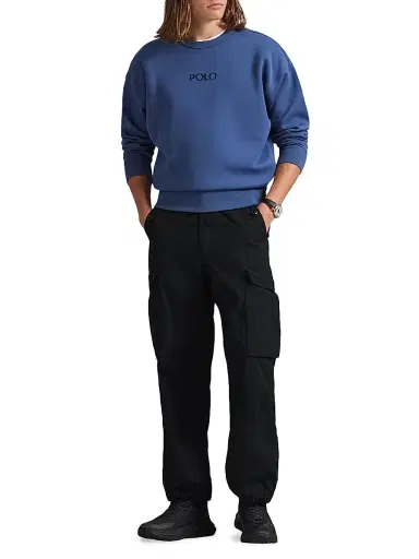 Polo Ralph Lauren Men's Double-Knit Tech Crewneck Sweatshirt - Night Navy | Thumbnail 2 Polo Ralph Lauren Men's Double-Knit Tech Crewneck Sweatshirt - Night Navy | Thumbnail 2