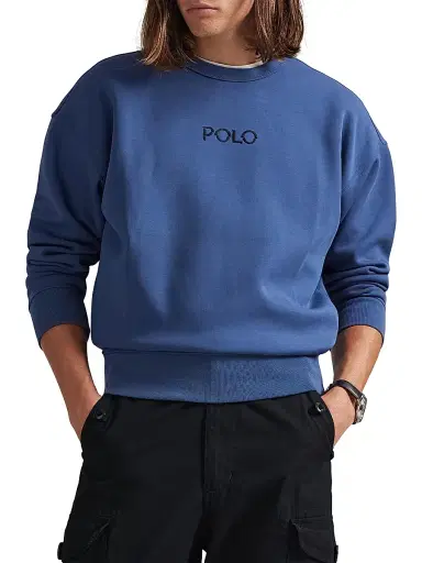 Polo Ralph Lauren Men's Double-Knit Tech Crewneck Sweatshirt - Night Navy | Thumbnail 3 Polo Ralph Lauren Men's Double-Knit Tech Crewneck Sweatshirt - Night Navy | Thumbnail 3
