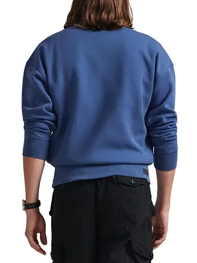 Polo Ralph Lauren Men's Double-Knit Tech Crewneck Sweatshirt - Night Navy | Thumbnail 4 Polo Ralph Lauren Men's Double-Knit Tech Crewneck Sweatshirt - Night Navy | Thumbnail 4