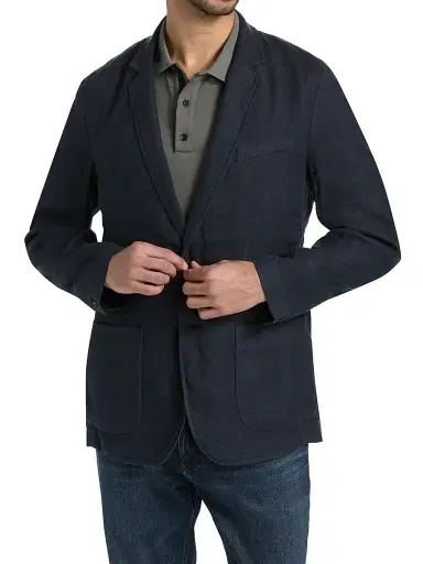 rag & bone Men's Butler Patch Pocket Linen Blazer - Salute | Thumbnail 3 rag & bone Men's Butler Patch Pocket Linen Blazer - Salute | Thumbnail 3