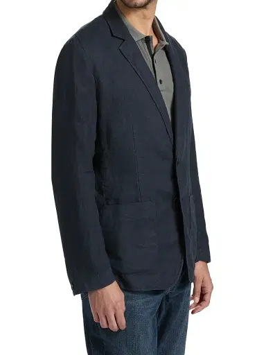 rag & bone Men's Butler Patch Pocket Linen Blazer - Salute | Thumbnail 4 rag & bone Men's Butler Patch Pocket Linen Blazer - Salute | Thumbnail 4