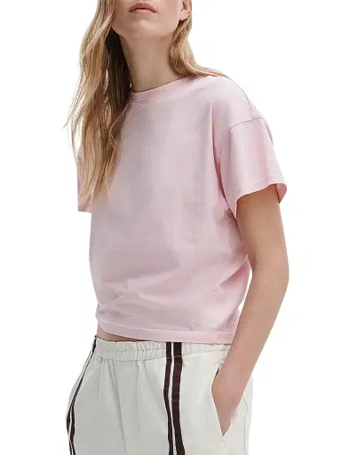 rag & bone Women's Kelly Distressed Washed Boxy T-Shirt - Peony | Thumbnail 4 rag & bone Women's Kelly Distressed Washed Boxy T-Shirt - Peony | Thumbnail 4