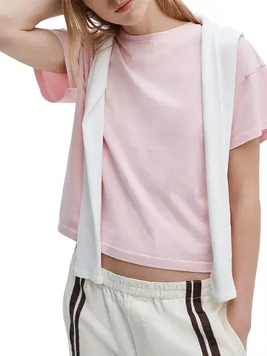 rag & bone Women's Kelly Distressed Washed Boxy T-Shirt - Peony | Thumbnail 6 rag & bone Women's Kelly Distressed Washed Boxy T-Shirt - Peony | Thumbnail 6