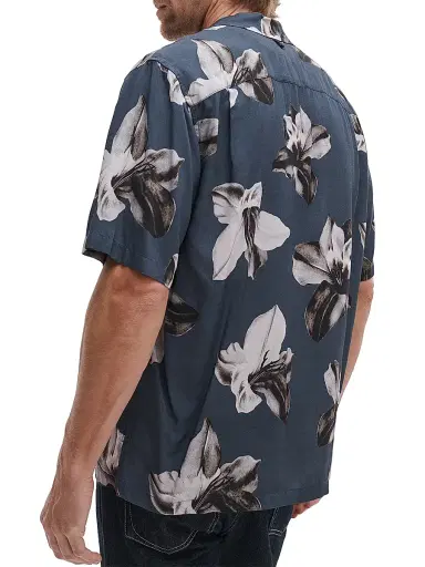 rag & bone Men's Avery Floral Camp Shirt - Navy | Thumbnail 4 rag & bone Men's Avery Floral Camp Shirt - Navy | Thumbnail 4